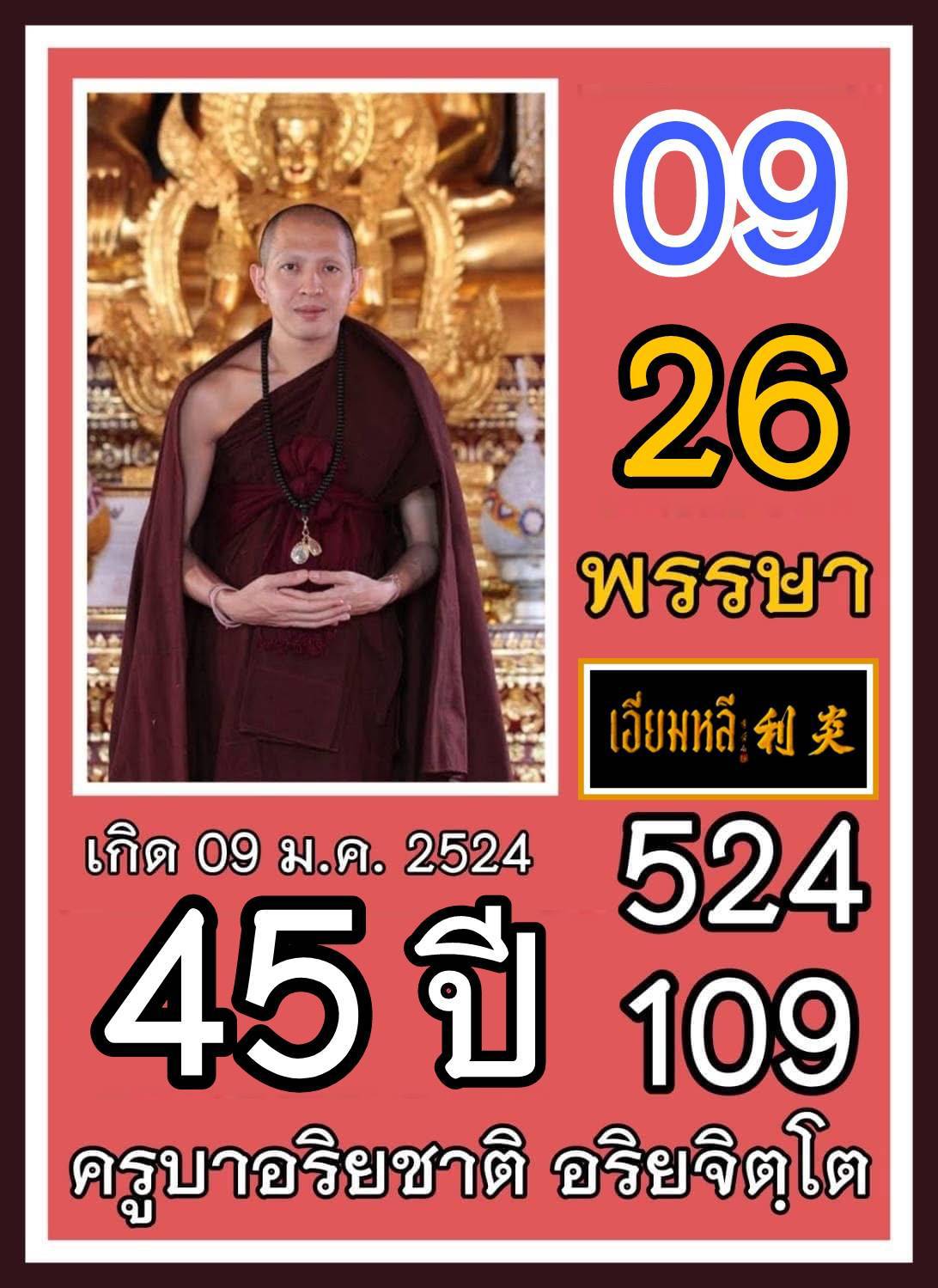 รวมเลขอาจารย์เกจิวัดดังทั่วประเทศที่ทุกคนรอคอย งวด 17/01/69