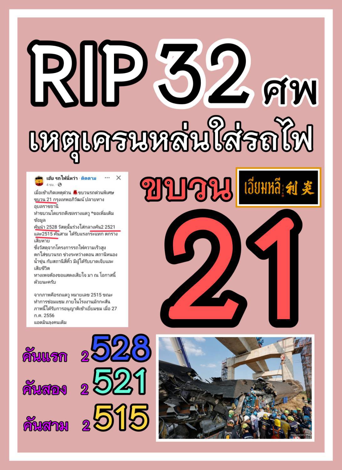 เลขเด็ดมาแรงแซงทุกโค้ง คอหวยกว้านซื้อ งวด 17/01/69
