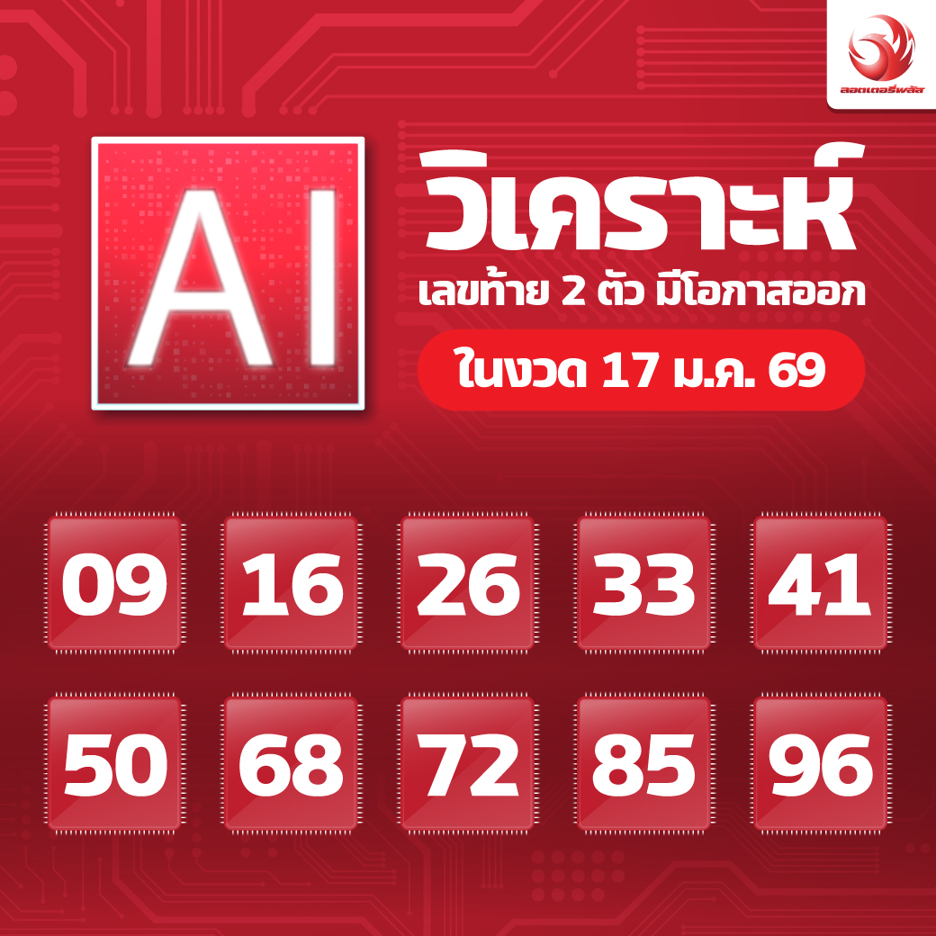 เลขเด็ดสลากใบแดง-แม่จำเนียรอ่อนนุช 17/01/69 [สิบเลขเด็ดขายดี]