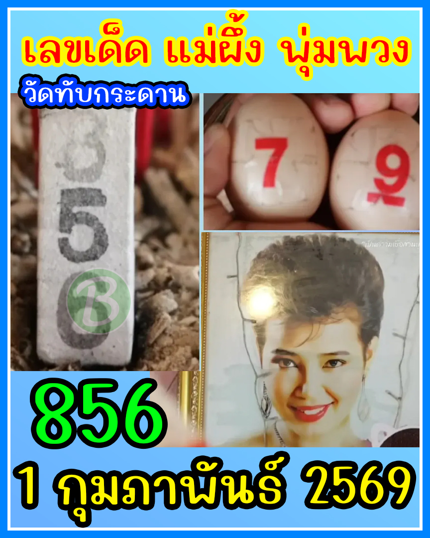 รวมเลขเด็ดดารา-คนดังแม่นๆ อยากมีโชค มาทางนี้ งวด 01/02/69