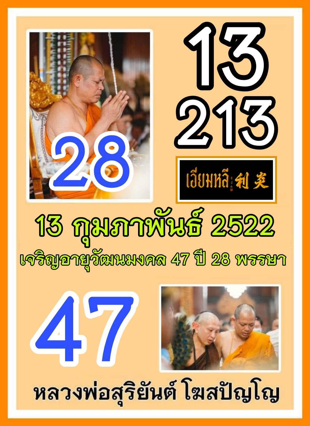 รวมเลขอาจารย์เกจิวัดดังทั่วประเทศที่ทุกคนรอคอย งวด 16/02/69