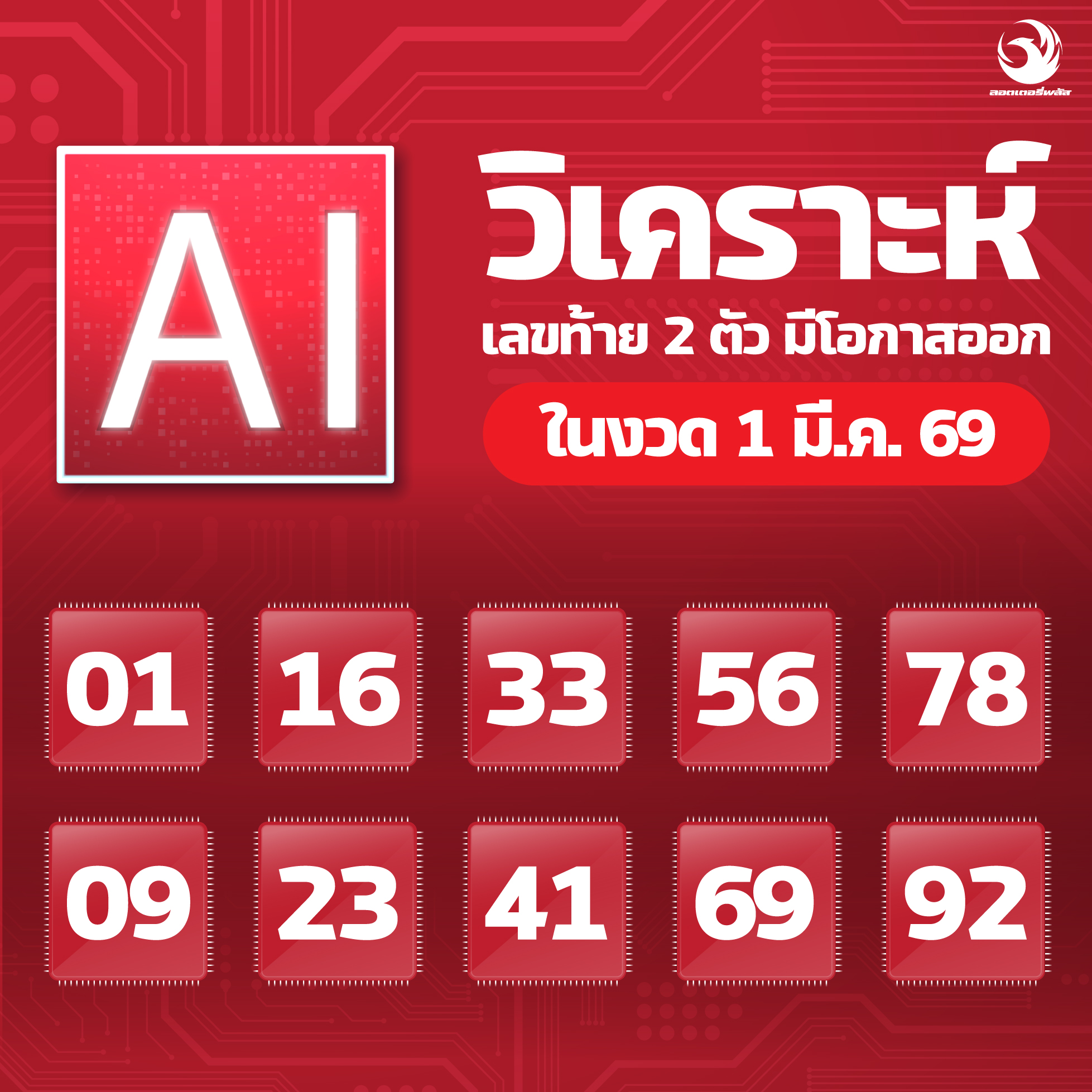 เลขเด็ดสลากใบแดง-แม่จำเนียรอ่อนนุช 01/03/69 [สิบเลขเด็ดขายดี]