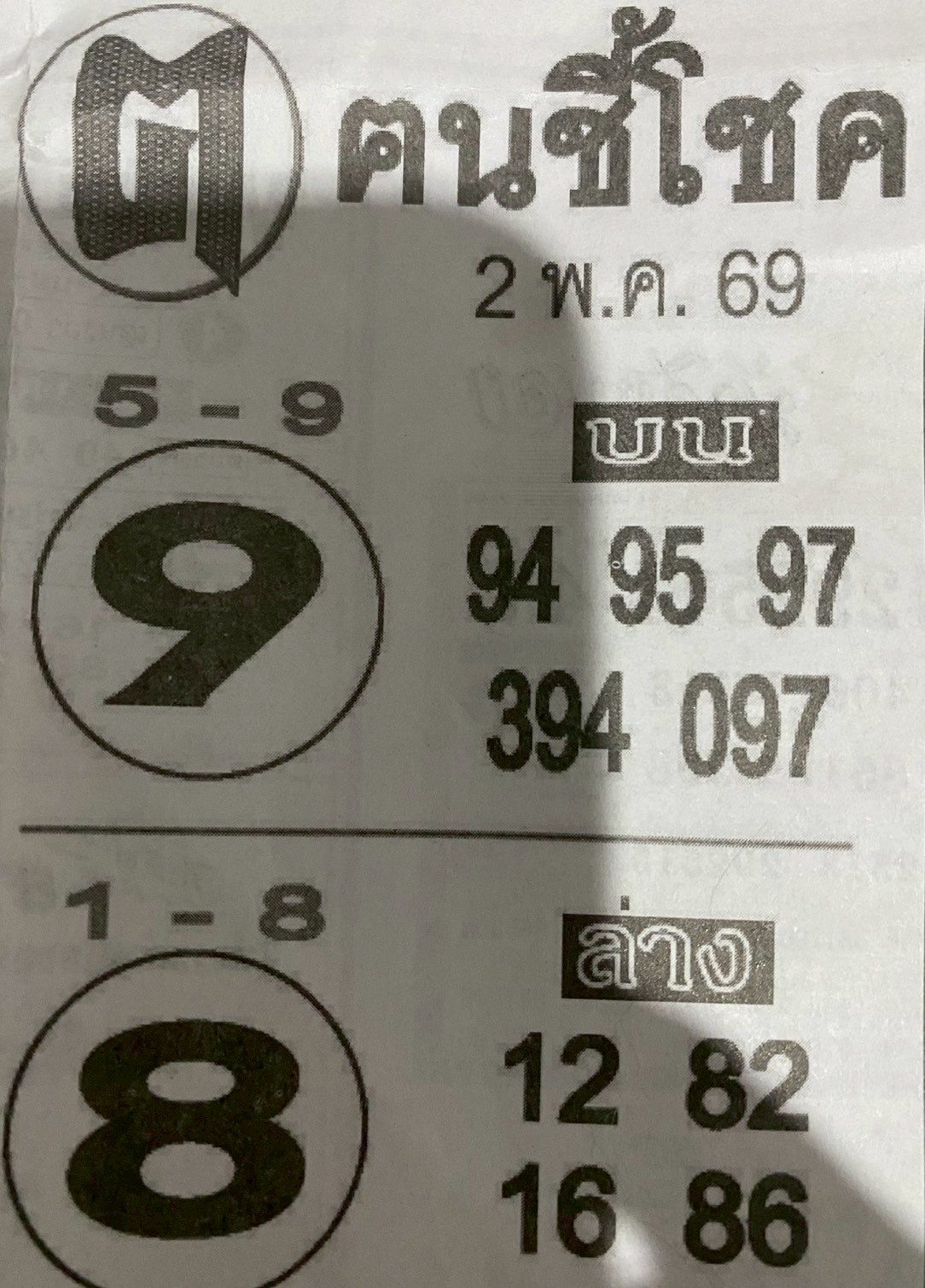 หวยซอง ฅนชี้โชค 02/05/69, หวยซอง ฅนชี้โชค 02/05/69, หวยซอง ฅนชี้โชค 02/05/69 หวยซอง ฅนชี้โชค, เลขเด็ดงวดนี้