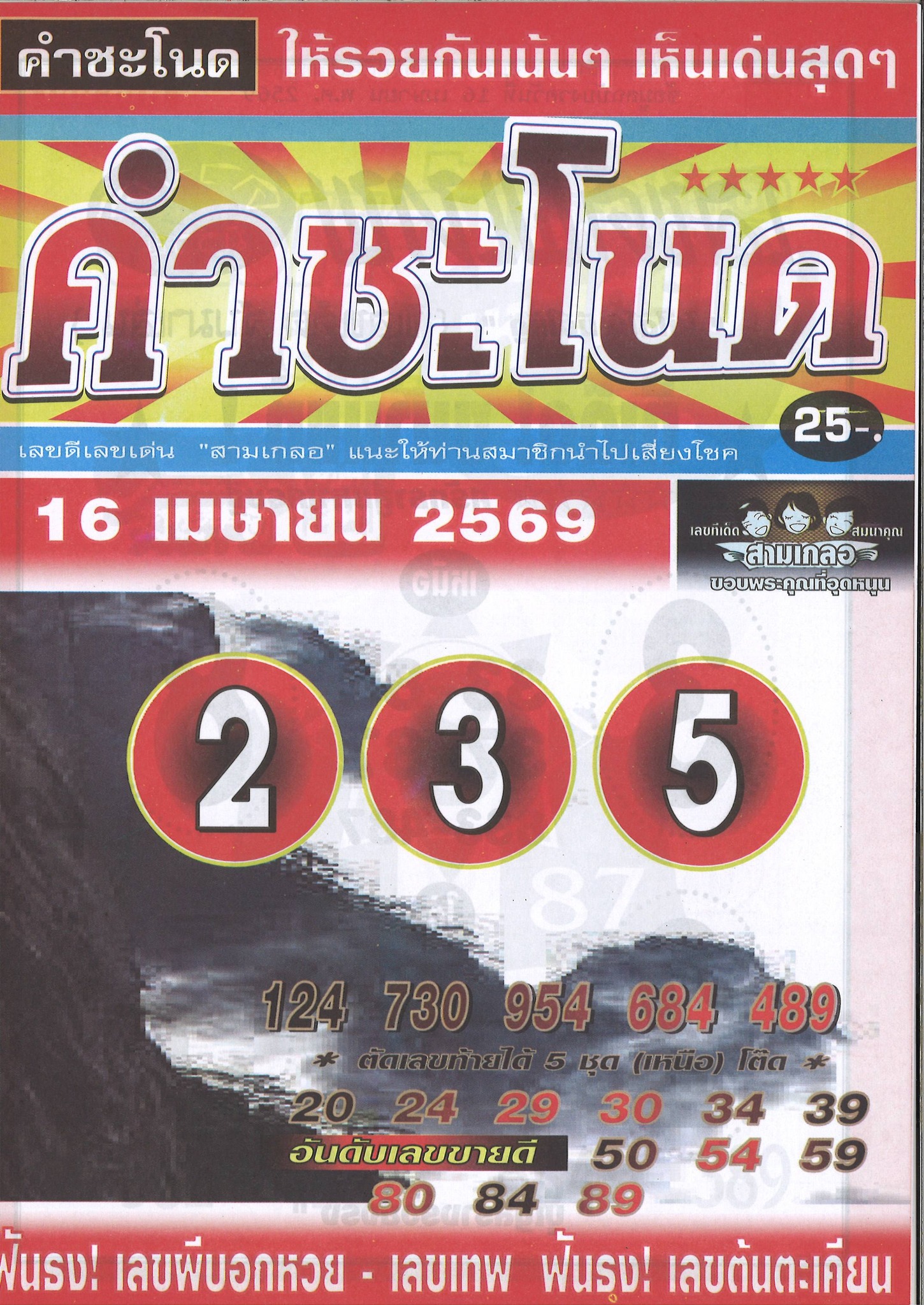 เลขเด็ดพ่อปู่แม่ย่าพญานาค-คำชะโนด งวด 16/04/69