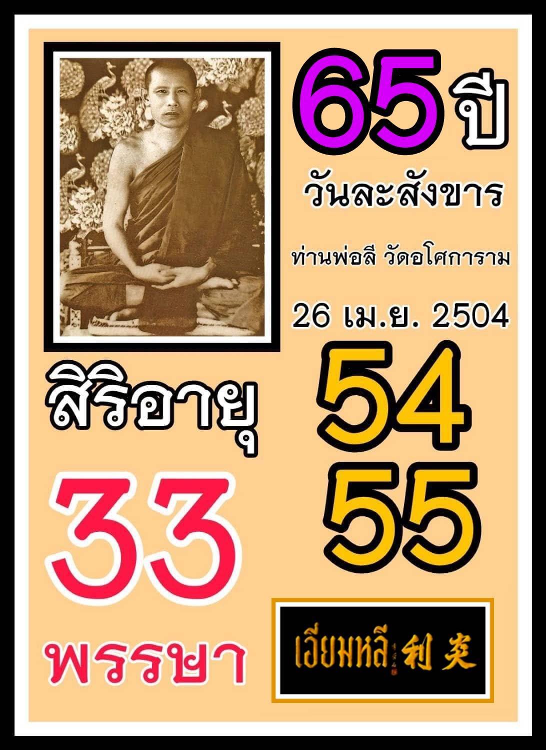 รวมเลขอาจารย์เกจิวัดดังทั่วประเทศที่ทุกคนรอคอย งวด 02/05/69