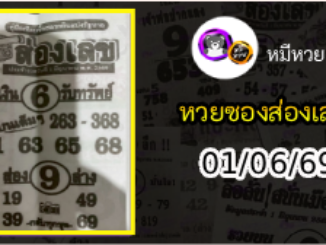 หวยซองส่องเลข 01/06/69