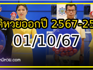 สถิติหวยออกปี 2567-2564 ย้อนหลัง