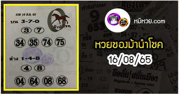 หวยซอง อ.ม้าทองคำ 16/08/65