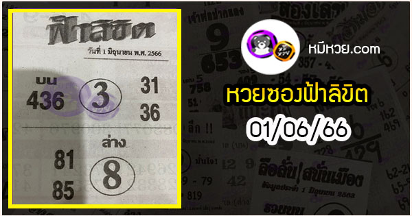 หวยซอง ฟ้าลิขิต 01/06/66