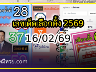 เลขเด็ดเลือกตั้ง 2569 รัฐบาลจัดเลข งวด 16/02/69
